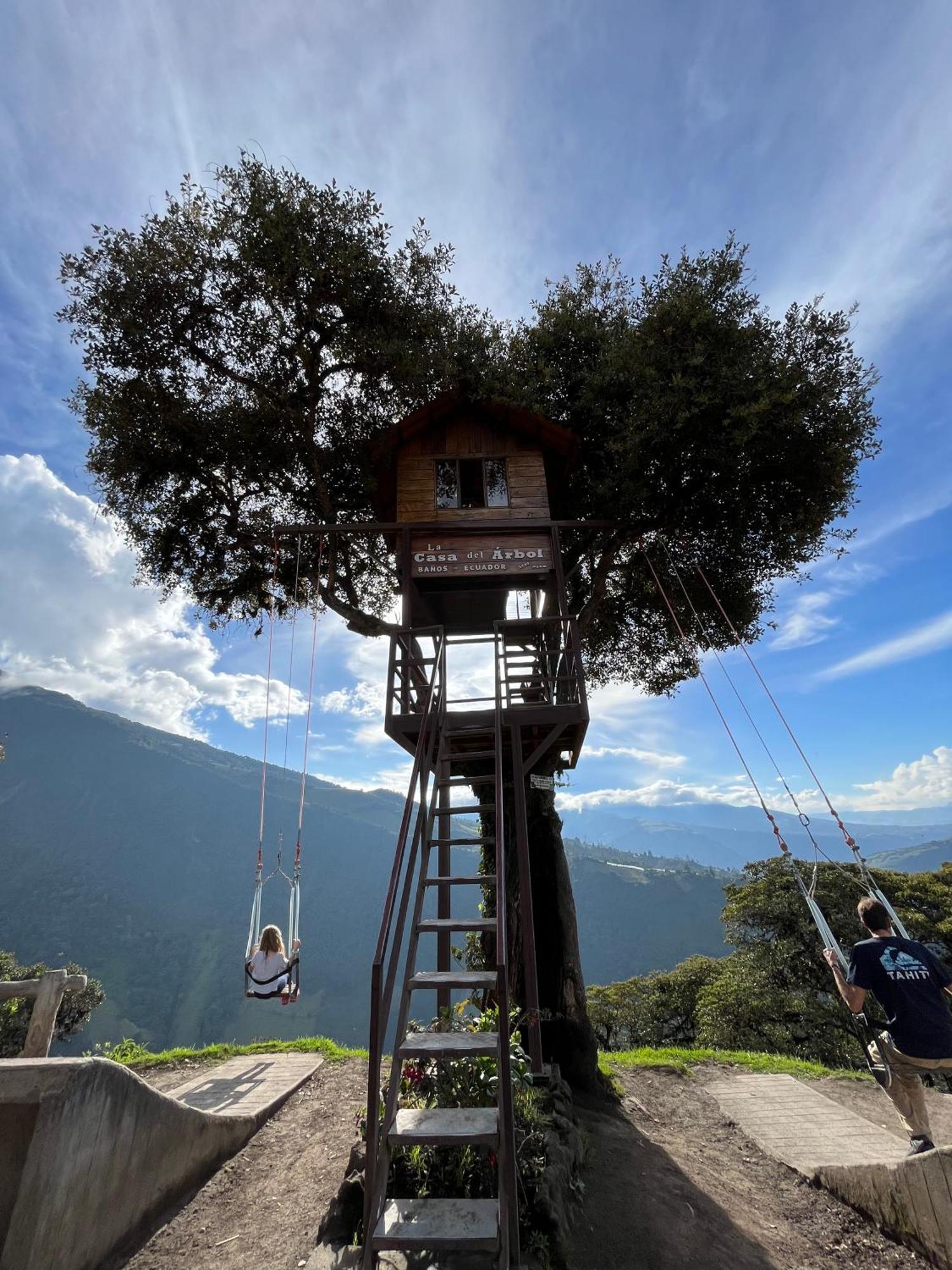 Premium Holiday Cabin - Spectacular Tungurahua Volcano View Baños Kültér fotó